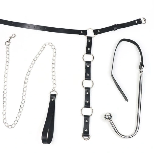 Collar 5853 EverydayUse Kinky and Leash Anal with Hook 1028
